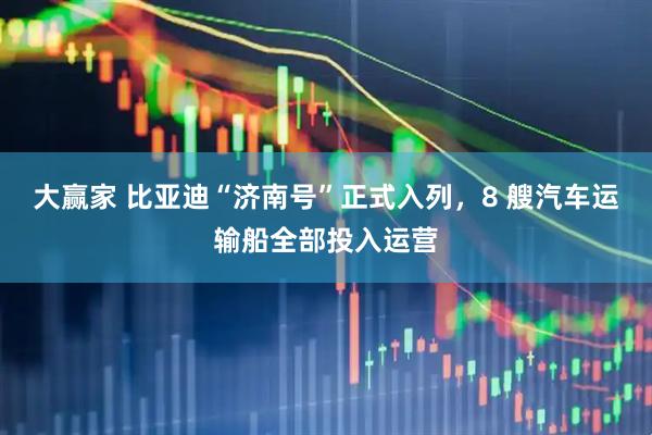 大赢家 比亚迪“济南号”正式入列，8 艘汽车运输船全部投入运营