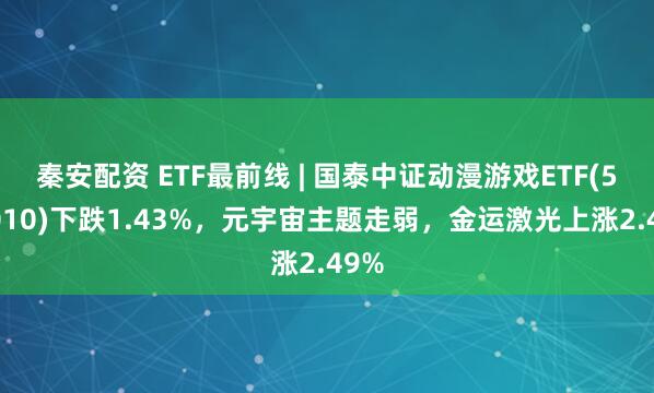 秦安配资 ETF最前线 | 国泰中证动漫游戏ETF(516010)下跌1.43%，元宇宙主题走弱，金运激光上涨2.49%