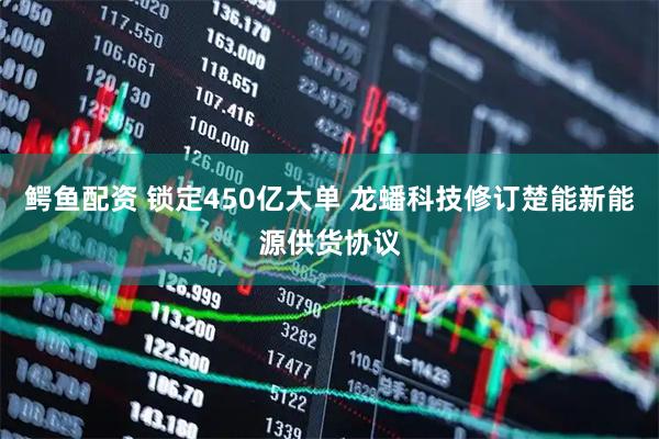 鳄鱼配资 锁定450亿大单 龙蟠科技修订楚能新能源供货协议