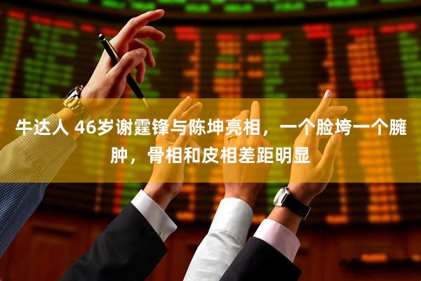牛达人 46岁谢霆锋与陈坤亮相，一个脸垮一个臃肿，骨相和皮相差距明显